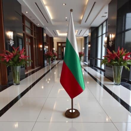 socle drapeau bulgarie