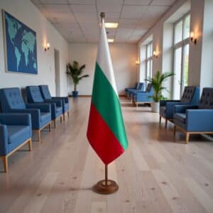 socle drapeau bulgarie