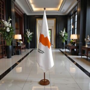 socle drapeau Chypre