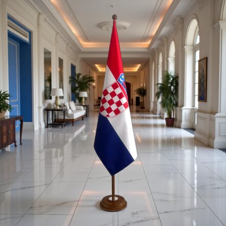 socle drapeau croatie
