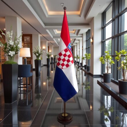 socle drapeau croatie