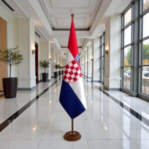socle drapeau Croatie
