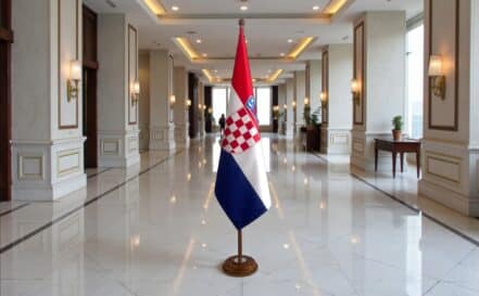 socle drapeau croatie