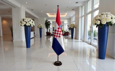 socle drapeau croatie