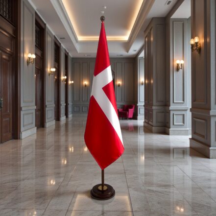socle drapeau danemark