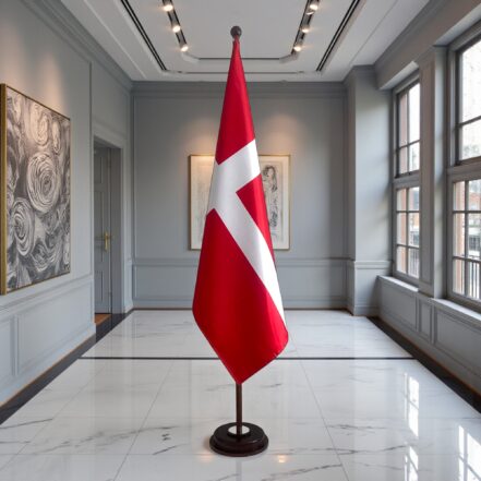 socle drapeau danemark