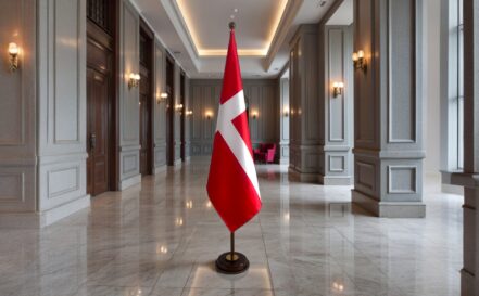 socle drapeau danemark
