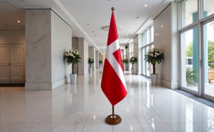 socle drapeau danemark