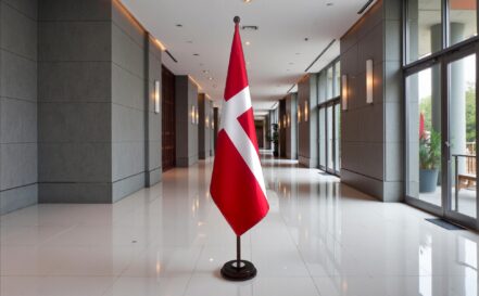 socle drapeau danemark