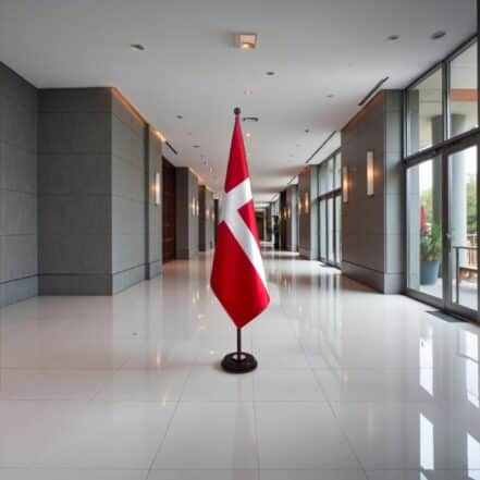 socle drapeau danemark