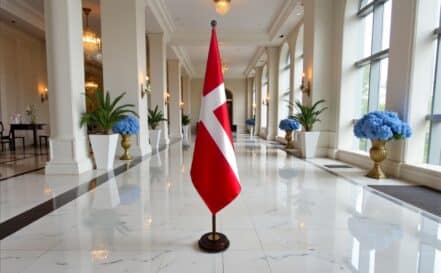 socle drapeau danemark