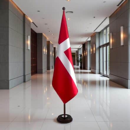 socle drapeau danemark