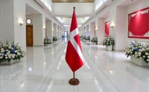socle drapeau danemark