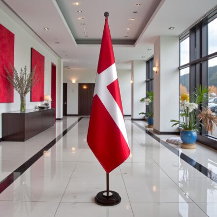 socle drapeau danemark