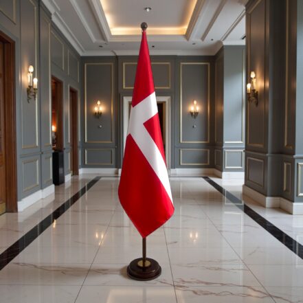 socle drapeau danemark