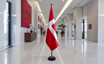 socle drapeau danemark