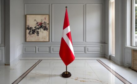 socle drapeau danemark