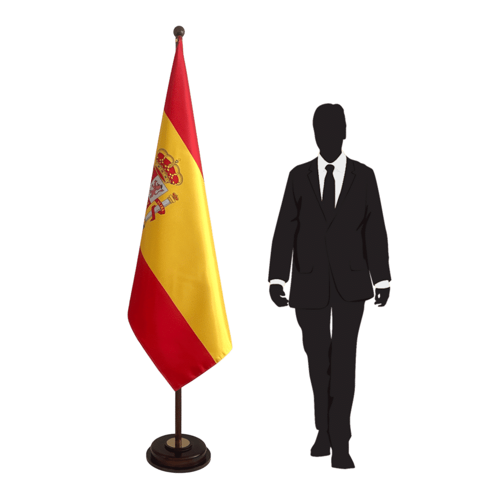 socle drapeau espagne