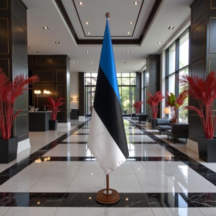 socle drapeau estonie