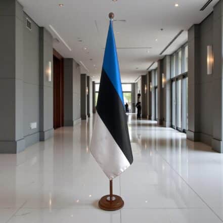 socle drapeau estonie