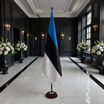 socle drapeau estonie