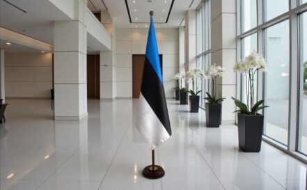 socle drapeau estonie