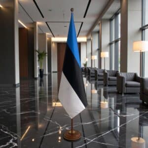socle drapeau estonie