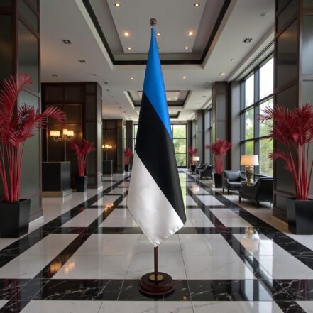 socle drapeau estonie