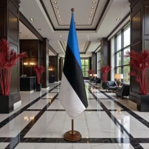 socle drapeau estonie