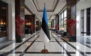 socle drapeau estonie