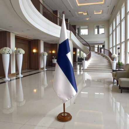 socle drapeau finlande