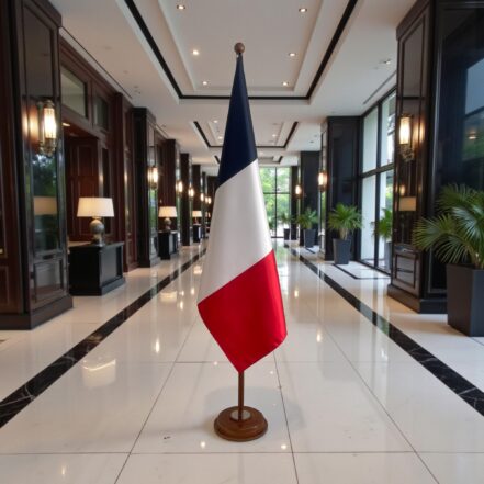 socle drapeau france