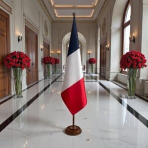 socle drapeau France
