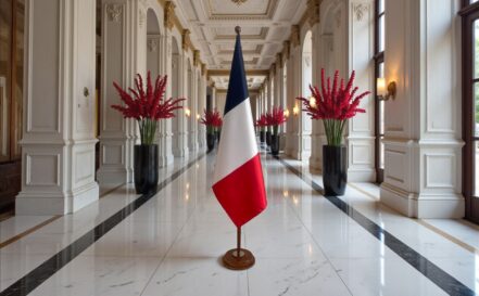 socle drapeau france