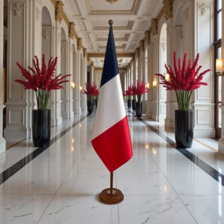 socle drapeau france