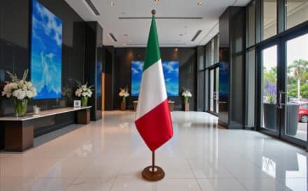 socle drapeau italie