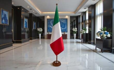 socle drapeau italie