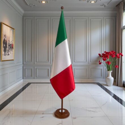 socle drapeau italie