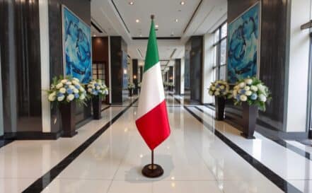 socle drapeau italie