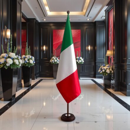 socle drapeau italie