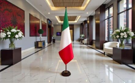 socle drapeau italie