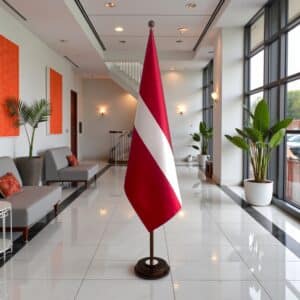 socle drapeau lettonie