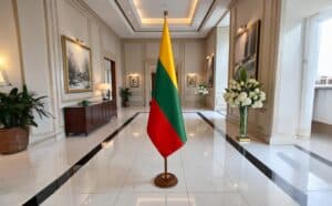 socle drapeau lituanie