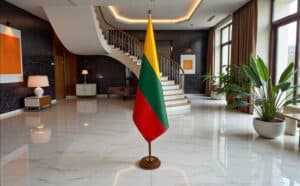 socle drapeau lituanie