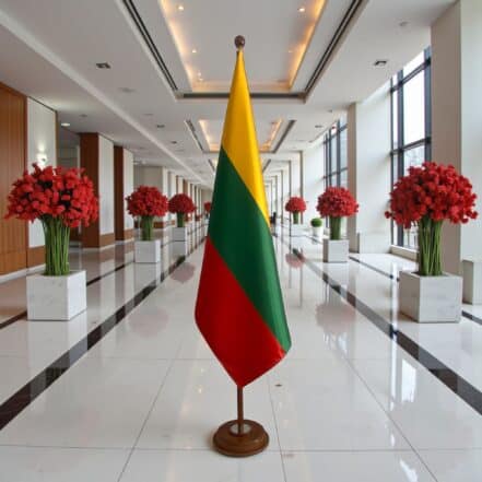 socle drapeau lituanie