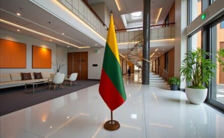 socle drapeau lituanie