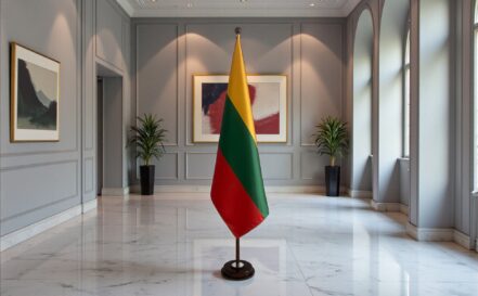 socle drapeau lituanie