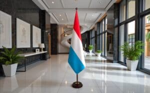 socle drapeau luxembourg