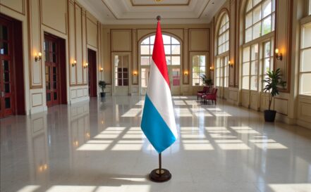 socle drapeau luxembourg