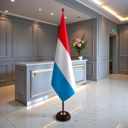 socle drapeau luxembourg
